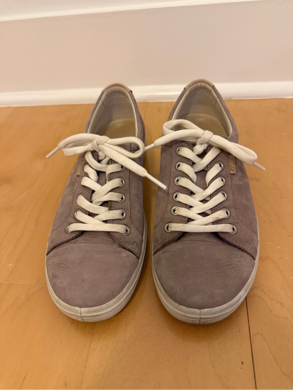 Ecco Women's Suede Soft 7 Sneakers in Mauve
